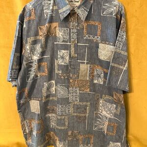 Cooke Street Men's Casual Geometric Print Shirt